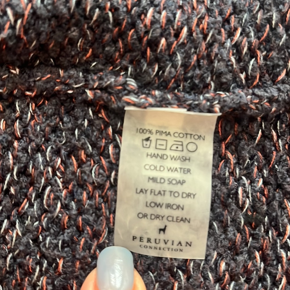 🏷️ Peruvian Connection Collared Cardigan Jacket NWOT - Picture 5 of 11